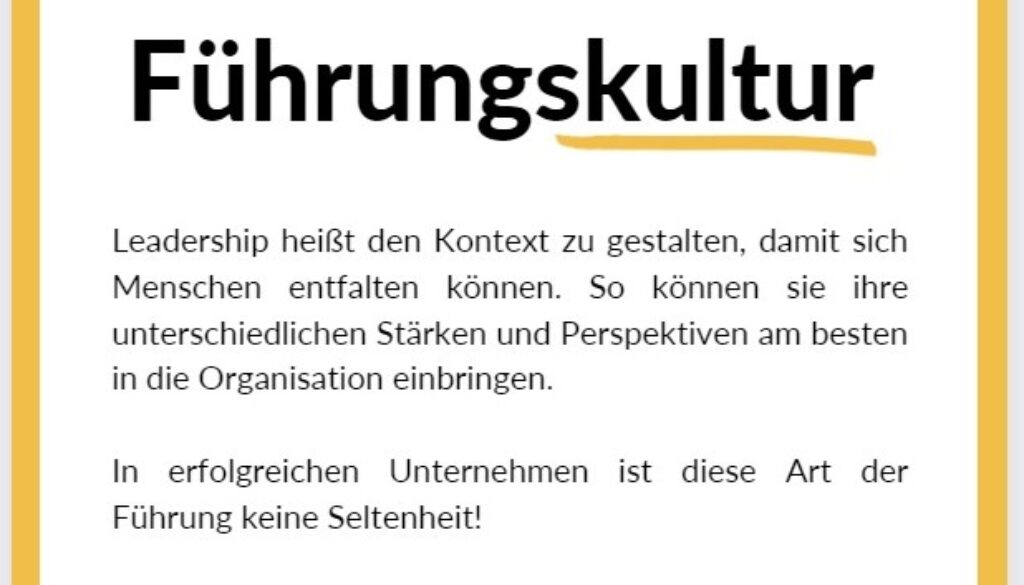 Führungskultur in Organisationen