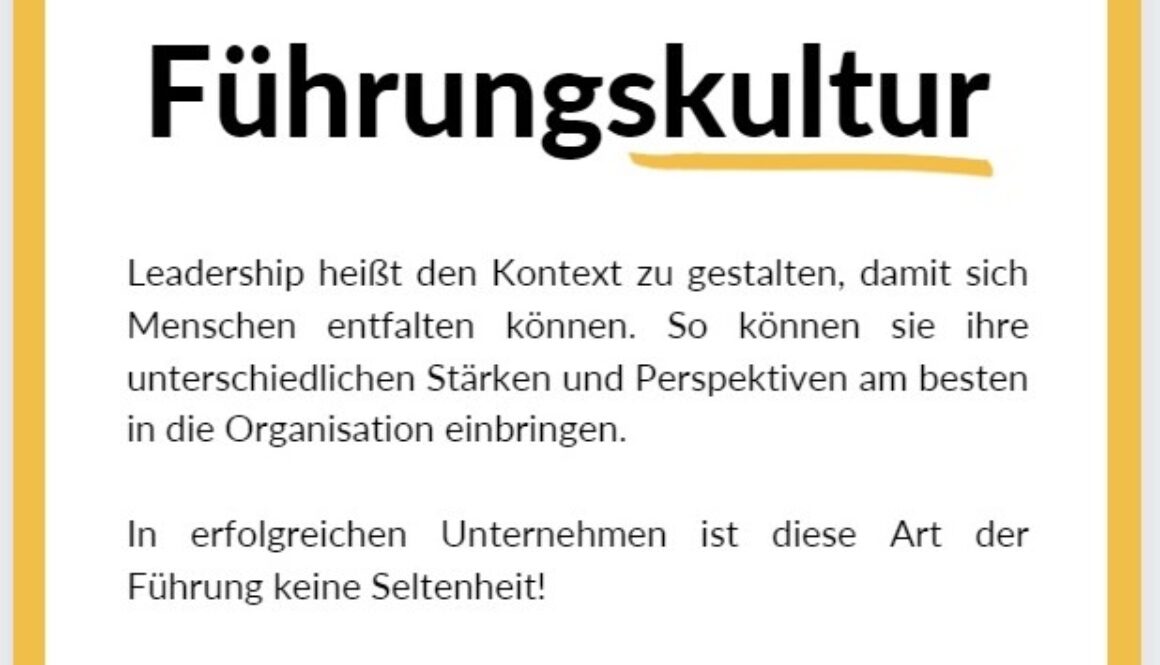 Führungskultur in Organisationen